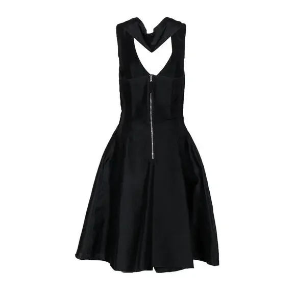 Dolce & Gabbana - Black Racerback Fit & Flare Dress Sz S - Picture 4 of 4